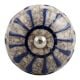 Blue Wheel Crackle Ceramic Wine Stopper
